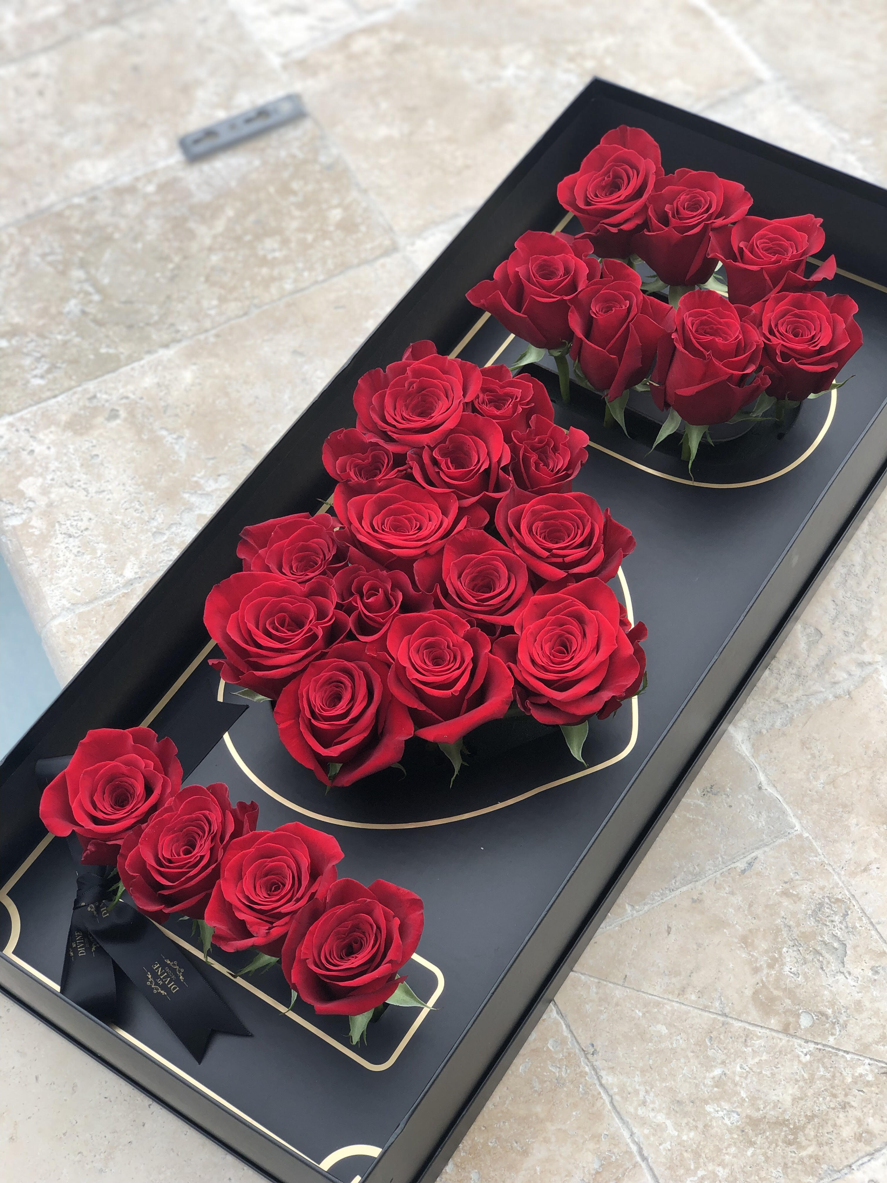 Rose Flower Box Bouquet