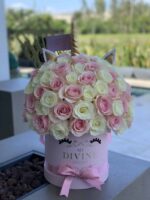 Unicornio Rosa 75 Rosas