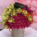 Caja Redonda Tropical Colorida