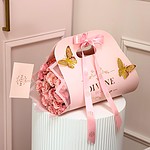 CarryOn Divine bag with blush pink flowers
