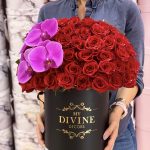 50 Rosas Caja Redonda & Orquรญdeas - Image 2