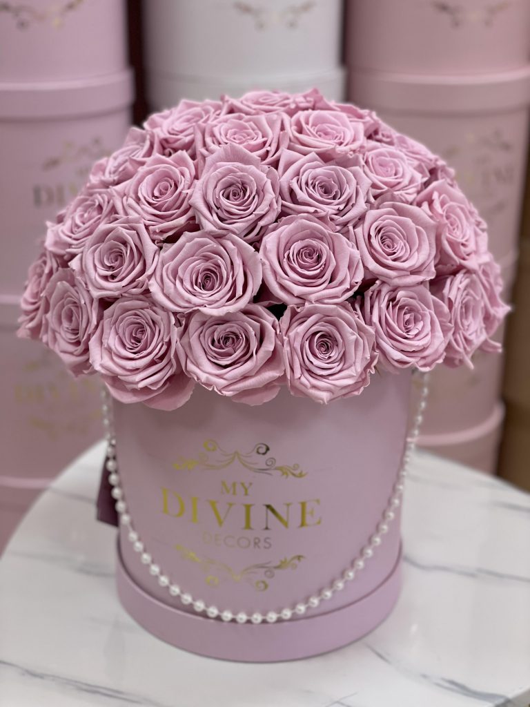 Preserved 50 Roses Round - My Divine Decors Flower Boutique - Flower