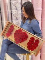Caja Acrílica I Love You con Rosas Preservadas
