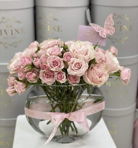Sweetheart In Clear Glass Vase