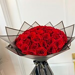 Ramo Buchon Rose Hand Bouquet, 12 to 150 Fresh Roses, Waterproof Paper Wrap