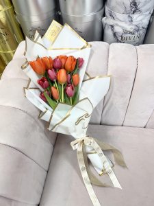 Coquette Tulip Hand Bouquet - Image 5
