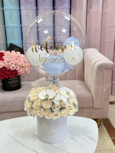 Baby breath Roses & Balloon - Image 4