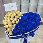 Half Roses Half Chocolates Heart