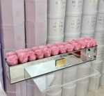 Espejo Rectangular con Rosas Preservadas