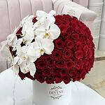 Roses & Orchids HatBox