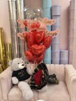 Ramo de Mano con Eucalipto y Rosas - Image 3