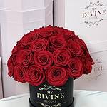 Caja Redonda Mediana 30 Rosas Preservadas