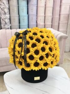 Sunflowers Grand Hat Box - Image 3