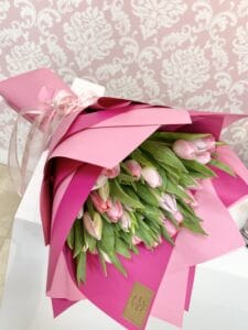 Tulips Round Hand Bouquet - Image 2
