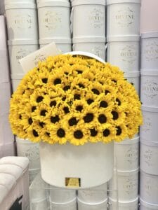 Sunflowers Grand Hat Box - Image 4