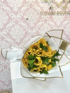 Sunflower Love Hand Bouquet - Image 3