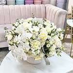 Purity in Whites Vase Arrangement