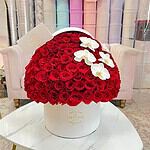 Caja Redonda Grand Box Rosas y Orquídeas Premium - Image 5