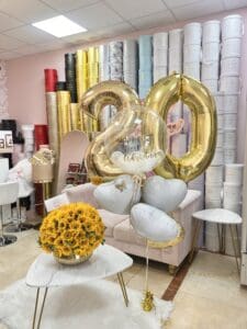 Personalized Balloon Bouquet with Numbers or Letters - Image 3