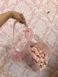 Bouquet in Transparent Divine Bag