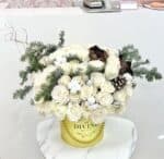White Cozy Christmas Hat Box