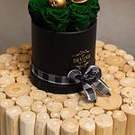 Jingle Bells Rosas Preservadas Tamaño Mediano