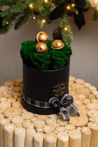 Jingle Bells Medium Size Preserved Roses