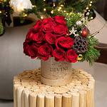 Muérdago Caja Redonda Mediana