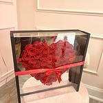 Caja Acrílica Corazón Espejo Oversized