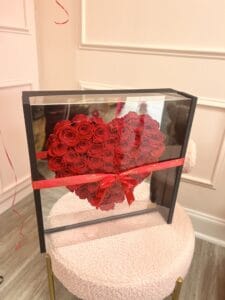 Oversized Heart Mirror Acrylic Box