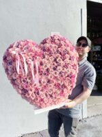 Corazón de Pie 300+ Rosas 2.5ft - Imagen 2