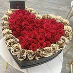 Big Heart Box with Roses