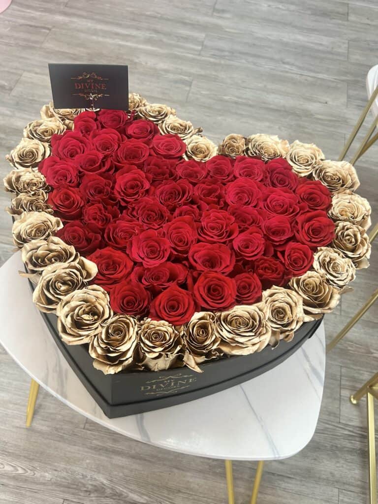 Big Heart Box with Roses