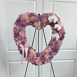 Mixed Blooms Symphathy Heart