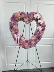 Mixed Blooms Symphathy Heart