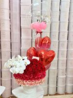 Caja Redonda Degradé Premium con Orquídeas - Image 3