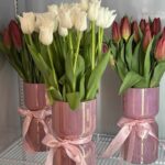 Tulipanes Princesa Katie en Jarrón