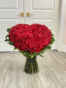 Standing Heart Roses Bouquet - Image 10
