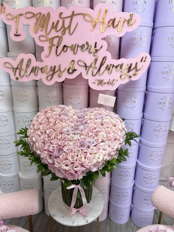 Standing Heart Roses Bouquet