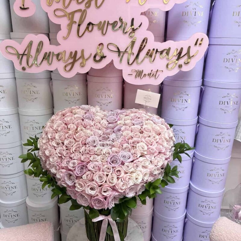 Standing Heart Roses Bouquet