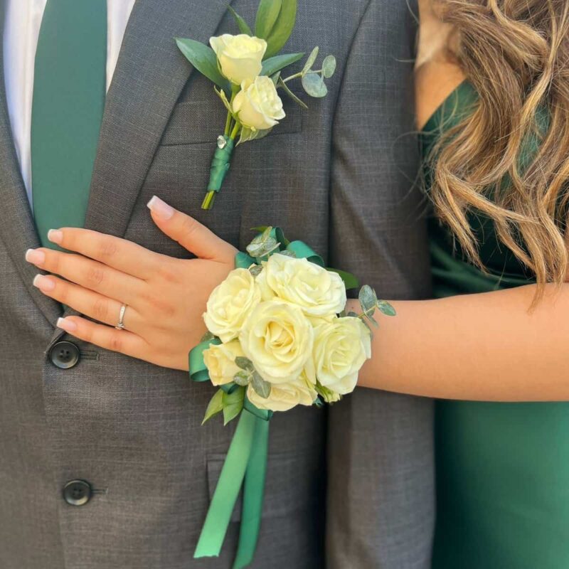 Conjunto de Corsage y Boutonnière para Prom - Image 4