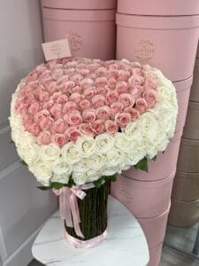Standing Heart Roses Bouquet - Image 6