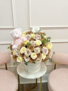 Neutral Baby Boy or Girl HatBox - Image 2