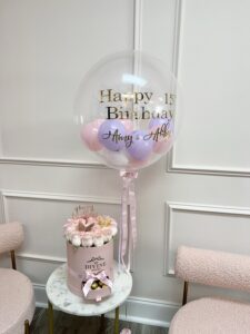 Divine Gift Box with Flowers, Chocolates & Balloon - Image 2