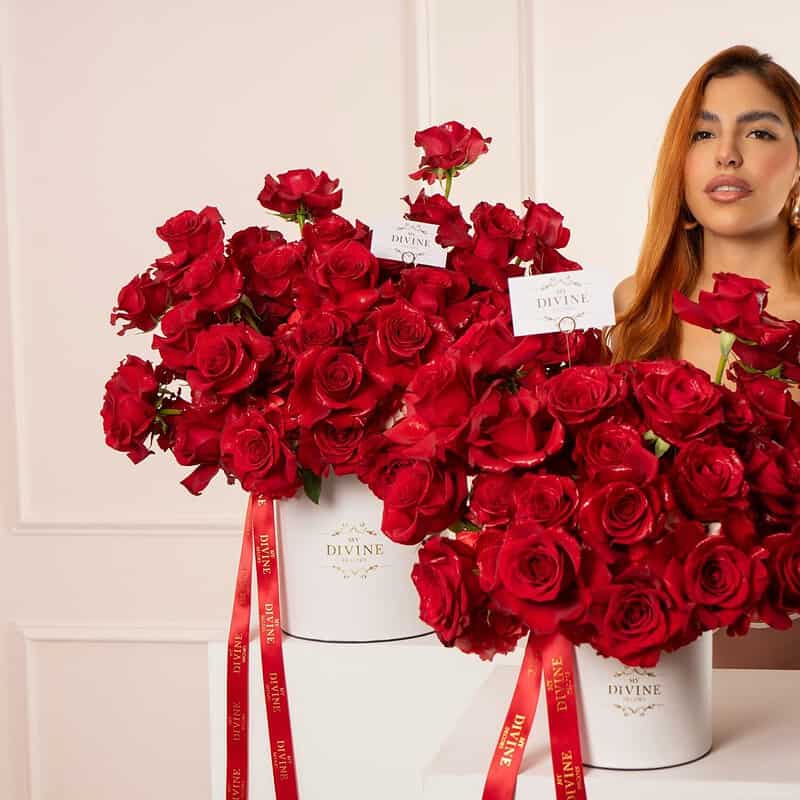 Caja Sombrero de Rosas Reflexadas - Imagen 3