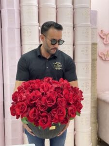 Chanel Reflexed Roses in Vase - Image 2