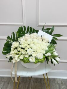 Harmony White Blooms in Vase