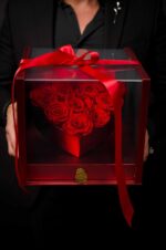 Display Heart Drawer Box Preserved Roses - Image 4
