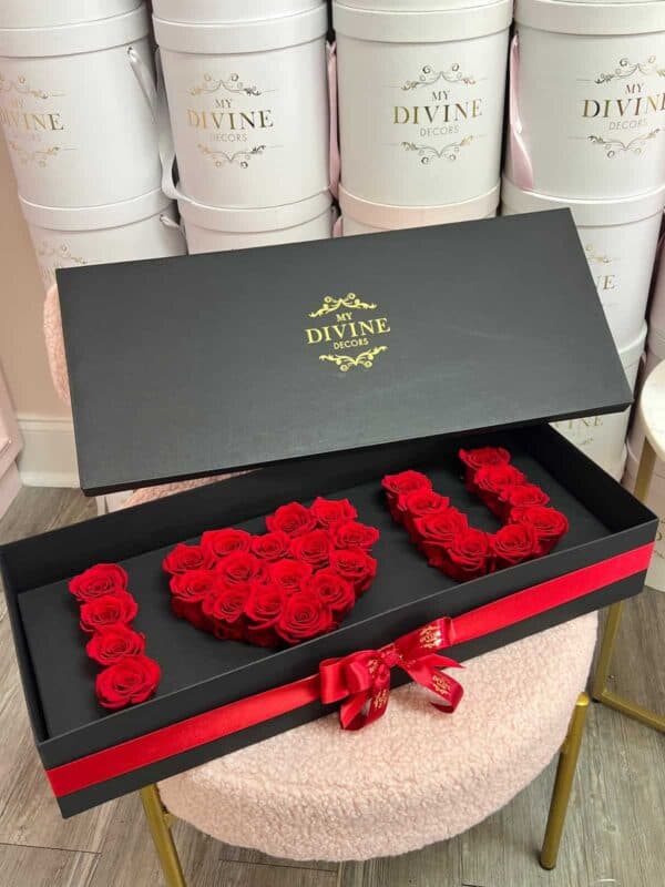 Caja de Rosas Preservadas Te Amo