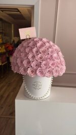 50 Rosas Preservadas en Caja Redonda - Image 3